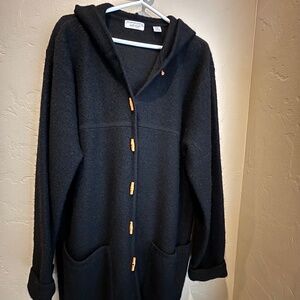Lord & Taylor Black, Hooded Sweater Jacket